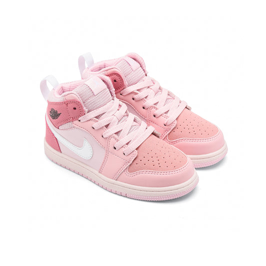 Nike Kids Air Jordan 1 Mid Pink Quartz