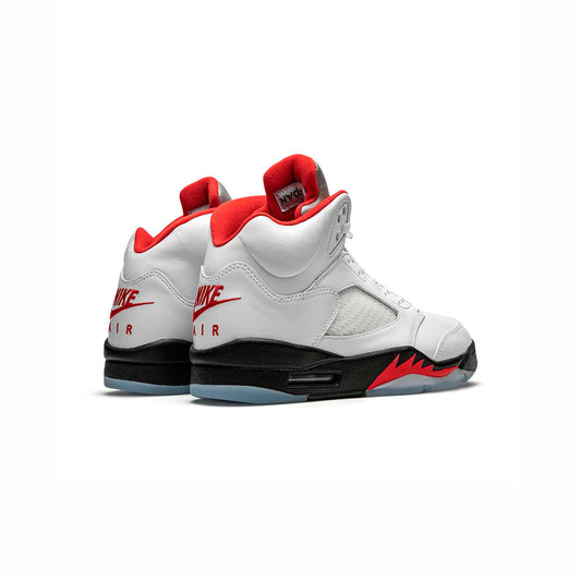 Air Jordan 5 Retro Fire Red Silver Tongue