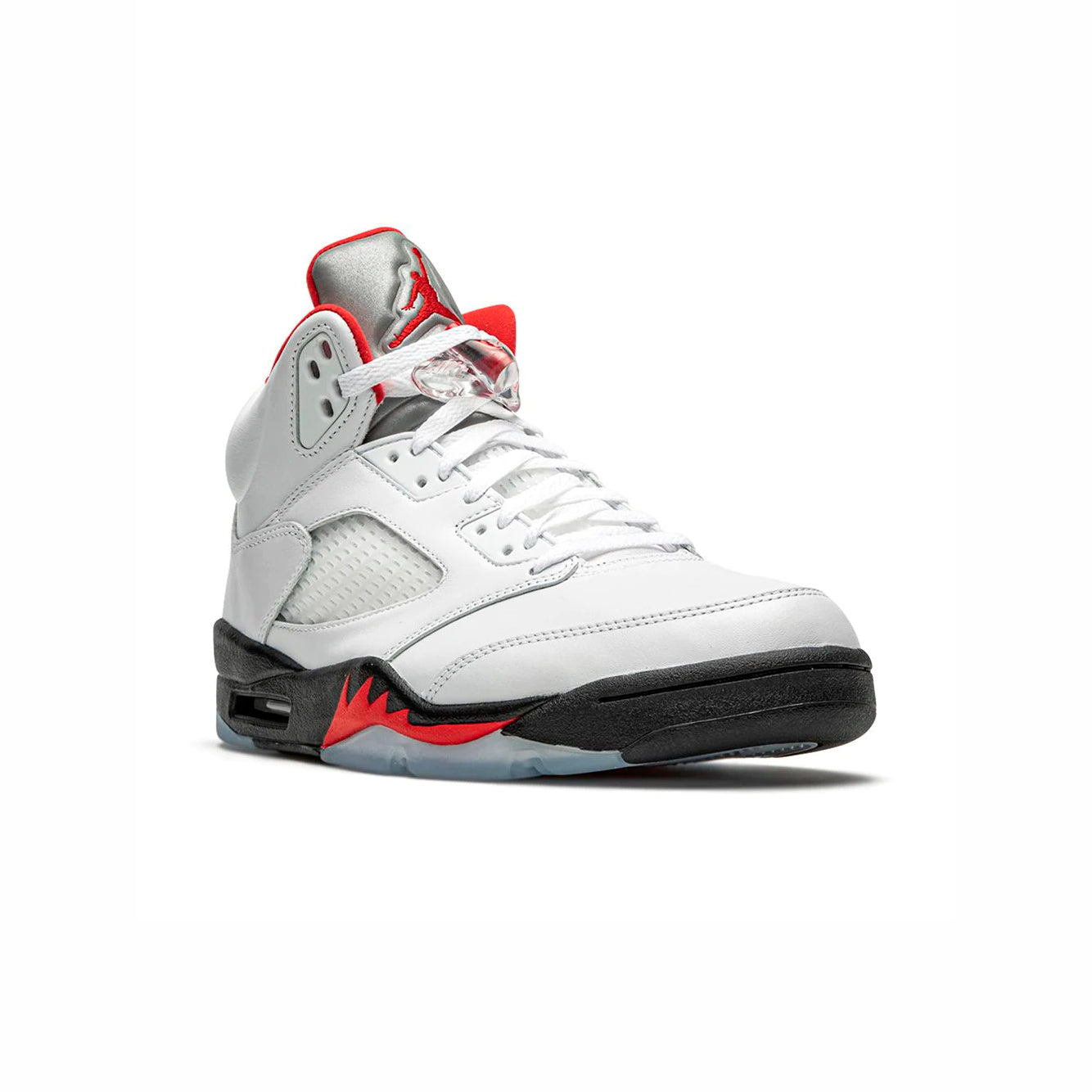 Air Jordan 5 Retro Fire Red Silver Tongue