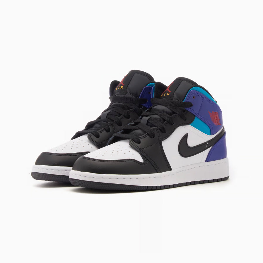 Air Jordan 1 Mid Black Toe Grape