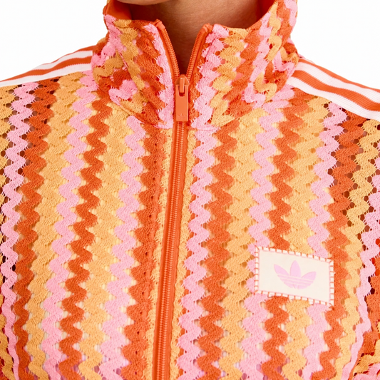 Adidas Originals Women's Summer Glow Firebird Track Top Semi Lucid Fuchsia