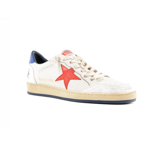 Golden Goose Ballstar Sky Blue Red Glitter Star