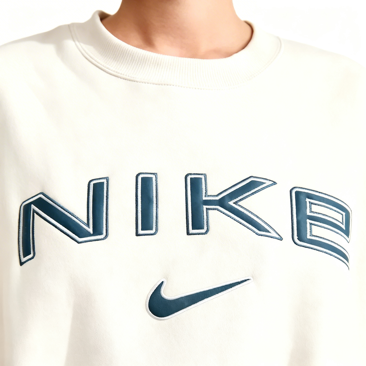 Nike Sportswear Phoenix Fleece Oversized Crew Neck Sweater Beige