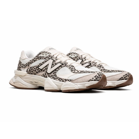 New Balance 9060 Beige Brown Leopard Print