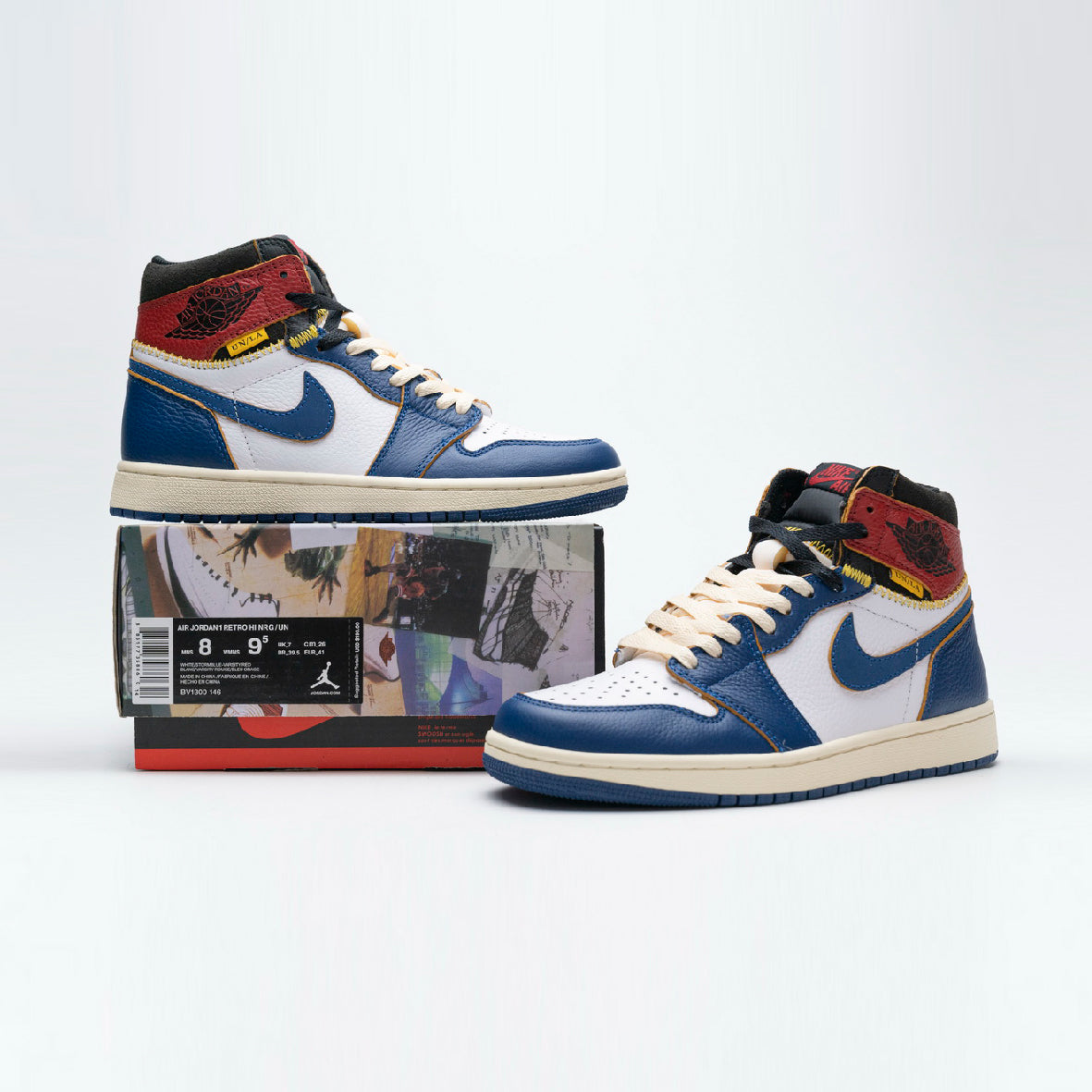 Air Jordan 1 Retro High Union Los Angeles Blue Toe