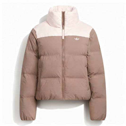 Adidas Short Down Puff Jacket Trace Brown