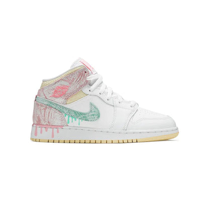 Air Jordan 1 Mid Paint Drip