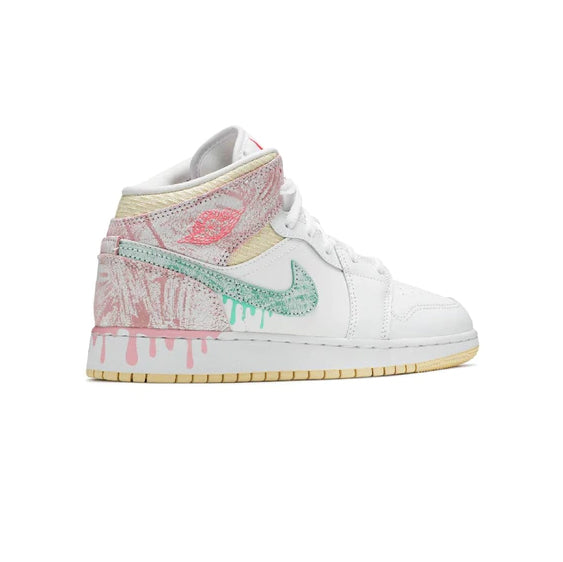 Air Jordan 1 Mid Paint Drip