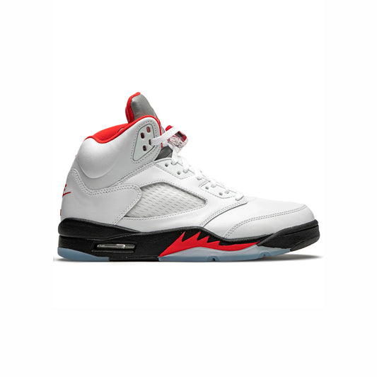 Air Jordan 5 Retro Fire Red Silver Tongue