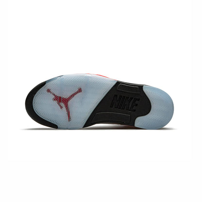 Air Jordan 5 Retro Fire Red Silver Tongue