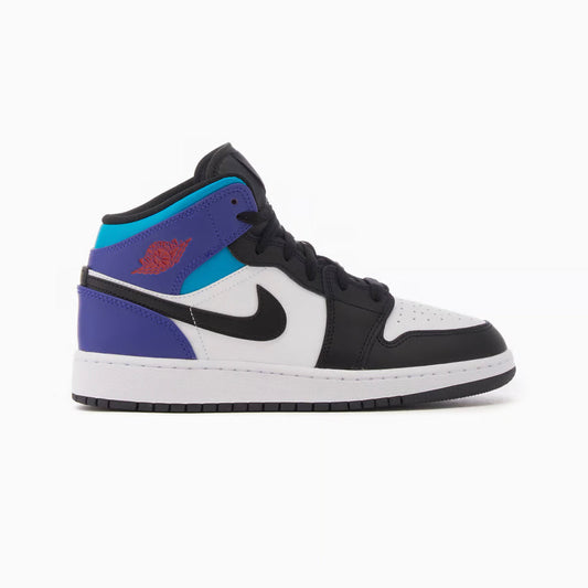 Air Jordan 1 Mid Black Toe Grape