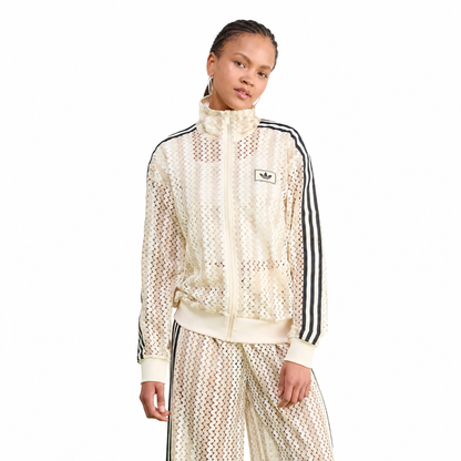 Adidas Originals Women's Summer Glow Firebird Track Top Wonder White