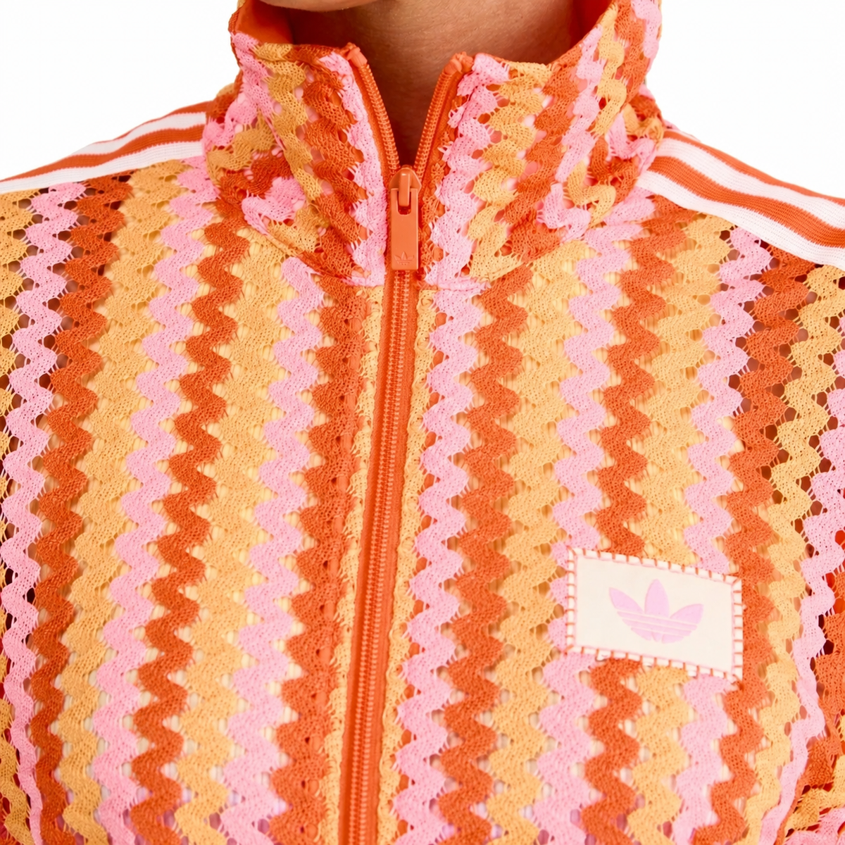 Adidas Originals Women's Summer Glow Firebird Track Top Semi Lucid Fuchsia