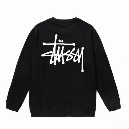 Stussy Basic Crew Black Sweatshirt