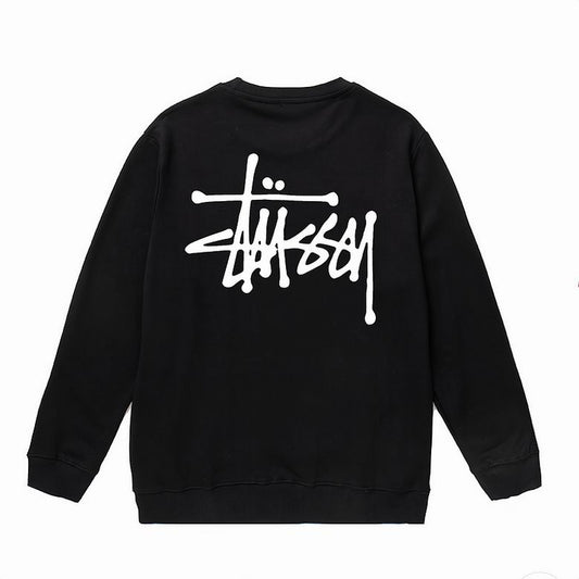 Stussy Basic Crew Black Sweatshirt