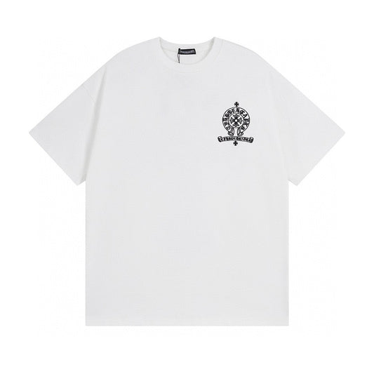 Chrome Hearts T-Shirt Horse Shoe Logo x Cross White