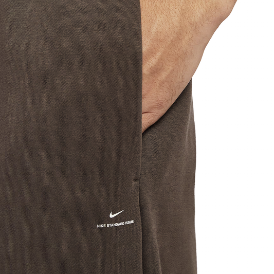 Nike Standard Therma FIT Men's Fleece Lined Straight Leg Basketball Pants Brown