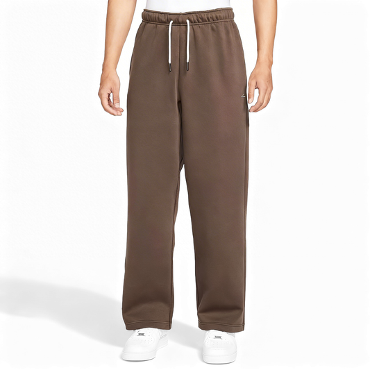 Nike Standard Therma FIT Men's Fleece Lined Straight Leg Basketball Pants Brown