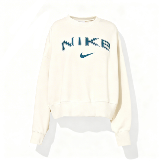 Nike Sportswear Phoenix Fleece Oversized Crew Neck Sweater Beige