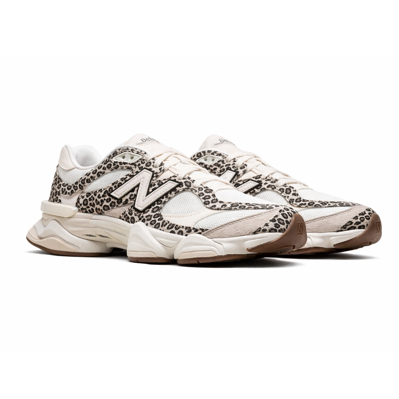 New Balance 9060 Beige Brown Leopard Print