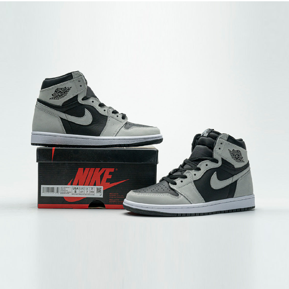 Air Jordan 1 Shadow 2.0 Black Light Smoke Grey