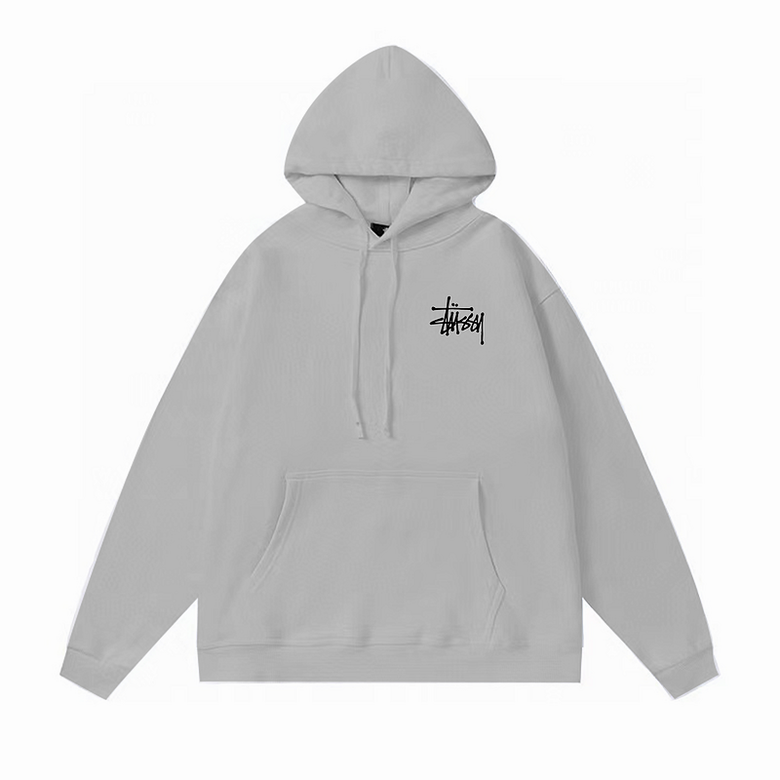 Stüssy Basic Hoodie Grey