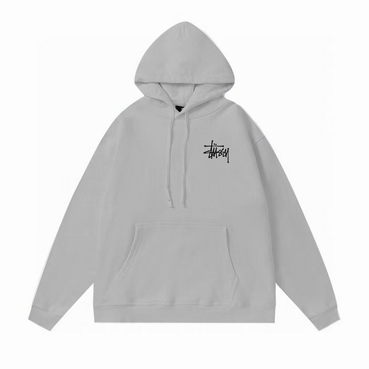 Stüssy Basic Hoodie Grey