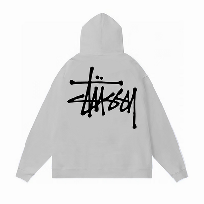 Stüssy Basic Hoodie Grey