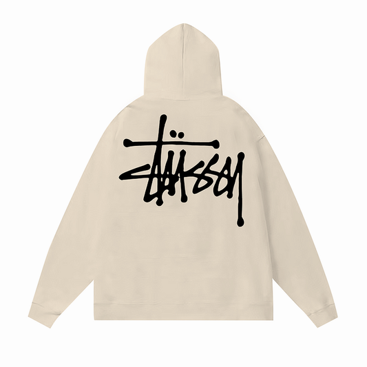 Stüssy Basic Hoodie Beige