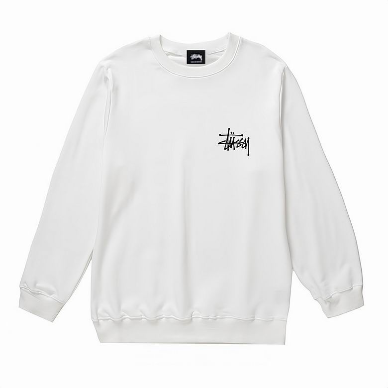 Stussy Basic Crew White Sweatshirt