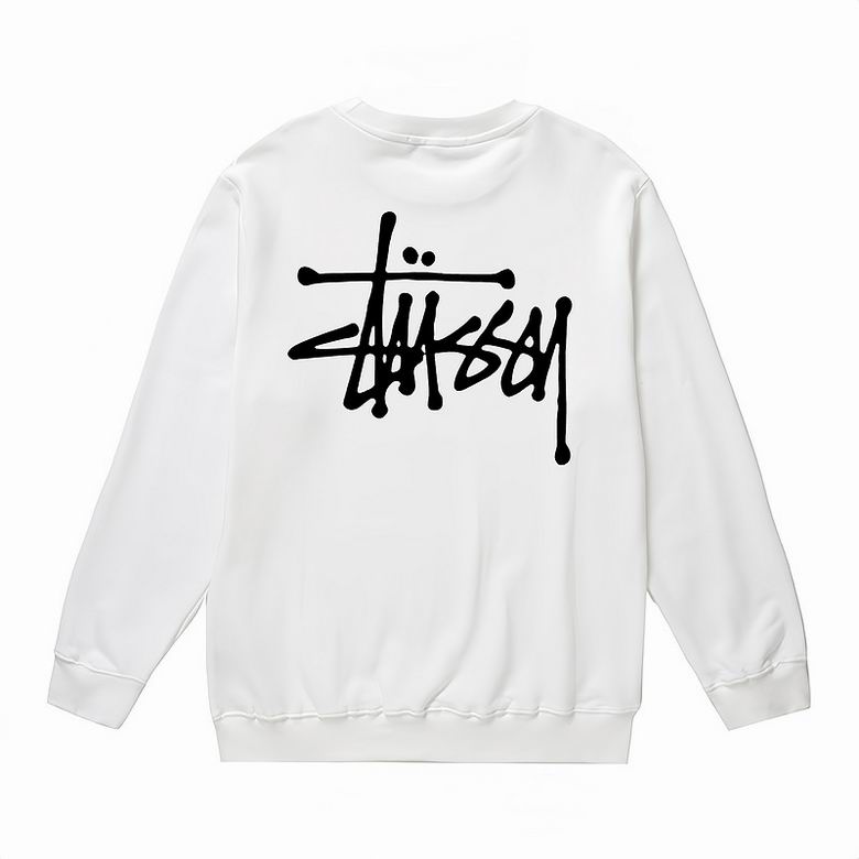 Stussy Basic Crew White Sweatshirt